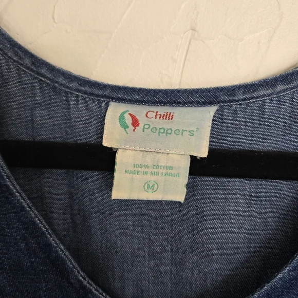 Vintage Denim Button Front Maxi Dress - Picture 9 of 11